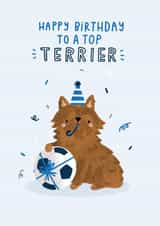 Happy Birthday Top Terrier created by Jess Moorhouse