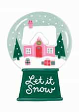 Let It Snow Holiday Card created by Jacqui Lee
