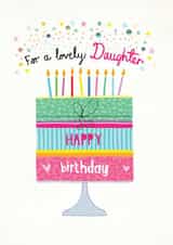 Lovely Daughter birthday cake design created by Pencilface