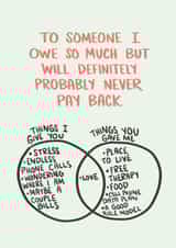 Pay Back Funny Card created by Knotty Cards