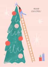 Merry Christmas Big Tree card created by Inku Goods