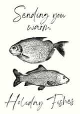 Holiday Fishes Christmas Card created by Lilac Hailstorm