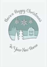 Happy Christmas New Home Paper Cut created by Rose Tinted Specs