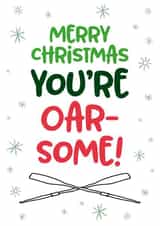 Merry Christmas you're OAR-SOME created by Geordies Love Gin