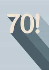 70! There's no hiding from it! Embrace the years!! created by Amy Munro
