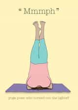Curvy girls do yoga headstands created by Mel Barren