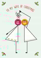 To my Wife at Christmas card 1001 created by mrs L cards