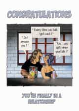 Another great card design from cartoonist STRINGS created by David Stringer ( STRINGS )