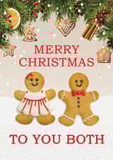 CUTE GINGERBREAD COUPLE CHRISTMAS CARD created by Mo&Co