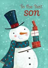 To the Best SON This Christmas Snowman created by Dale Simpson