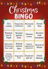 Christmas Bingo Christmas Card created by tat does it cards