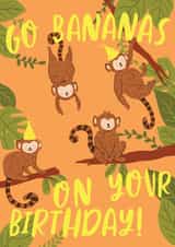 Go bananas on your birthday created by Debra Lilly
