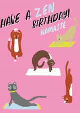 Yoga cats created by Debra Lilly