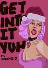 Doja Cat TikTok Christmas Card created by Georgia Akers