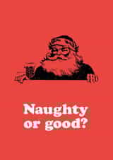 Have they been naughty or good this year? WIll they be on Santa's list? created by Lucky Number 5 Design