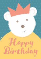 Birthday Bear Card 1001 created by X, Y & Z Design