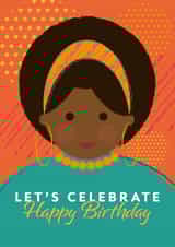Happy Birthday Let's Celebrate Card created by X, Y & Z Design