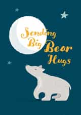 Big Bear Hugs Thinking of You Card created by X, Y & Z Design
