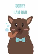 Funny postcard with alpaca. created by OlgaEfimova.Designer