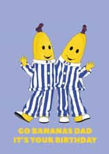 Bananas in Pyjamas Card for Dad created by AmySrvc Illustration