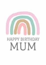 Happy Birthday Mum Card, Colourful, Cute created by DoodleCo