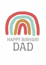 Happy Birthday Dad, Colourful, Cute created by DoodleCo