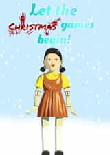 Squid Game Christmas Card created by Caitlins Creations