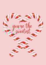 Candy cane christmas card created by IllustrationsByEll