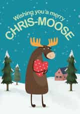 Moose Christmas Card created by Crazed Creative