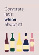 Congratulation wine funny card created by Printables Passions