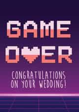 Game Over - Video Game Wedding Card created by McCabe Graphics