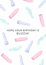 Hope Your Birthday is Buzzin' Birthday Card created by Debora Sofia