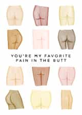 You're My Favorite Pain in the Butt Card created by Debora Sofia