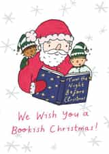Father Christmas and his Book Elves card created by Verity Robinson