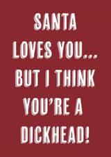Funny Santa Christmas Card created by Canny Crafted
