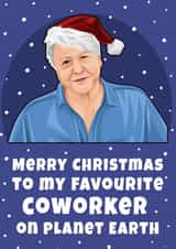 David Attenborough Inspired Coworker Secret Santa Christmas Card created by Hint of Sarcasm