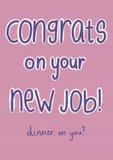 New job joke card created by Kavita