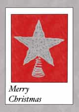 Christmas star card created by EM designs 