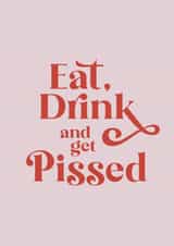 Funny pun typography Christmas card created by Ellen Jane LDN