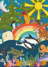Animal Wildlife Birthday Card created by Summer Lane Studio