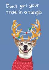 Tangled Tinsel card created by Yamaste Art