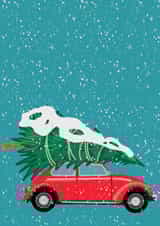 Christmas car card created by Stitch Me Up