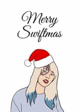 Taylor Swift Christmas card 1001 created by @sammie.illustrates