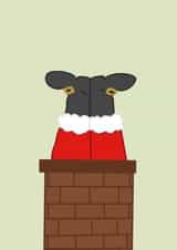 Santa in chimney card created by Stitch Me Up