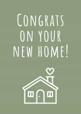 Cute New Home Card - House - Congrats On Your New Home created by A Bee's Designs