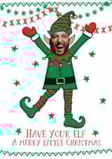 Personalised Christmas Photo Card created by Giddy Kipper - Merry Christmas 1000