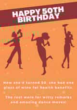 Funny 50th Birthday Card 1016 created by SIMO 08