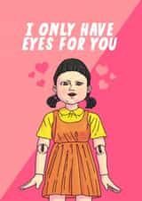 Squid Game Anniversary Card Valentine Card created by Jude Patla 