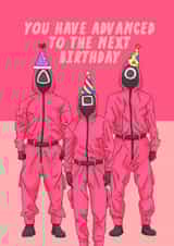 Next Funny Squid Game Birthday Card created by Jude Patla 