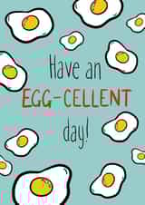 Egg eggcellent card created by Season & Field